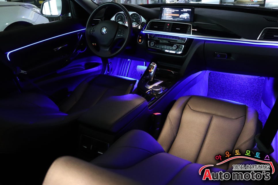 BMW3GT 엠비언트무드등[스마트폰연동] 대쉬보드+도어1열2열+1열풋등 작업으로 ~!!핫해진내차 ~♡ / 서울 중랑구