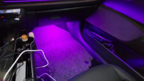 EV6 엠비언트튜닝 택시차량에 풋등1열2열 튜닝하기 / 서울 중랑구