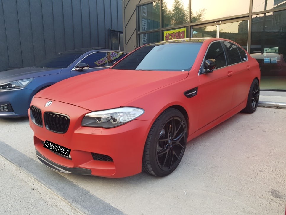 광주.전라 / 전주 군산 익산 BMW 5시리즈 F10 무광 레드 전체랩핑/ 전주 플딥 더제이(THE J) / 전주시 완산구 평화동 / 광주