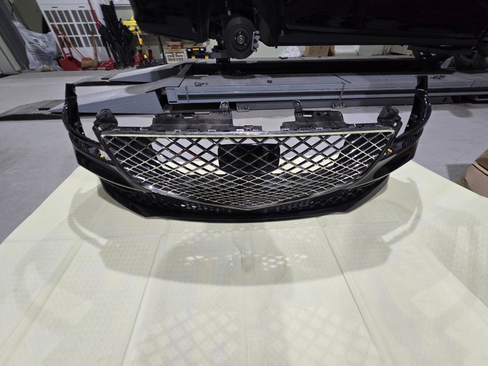 [제천휠도색 제천휠복원] 그릴도색 제네시스 G80 블랙패키지 블랙유광 휠도색! / 원주, 강릉