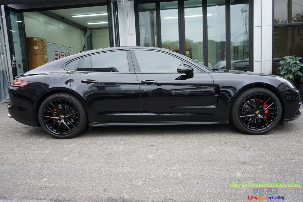 포르쉐 파나메라 휠도색 검정유광 캘리퍼도색 휠119 / 서울 강남