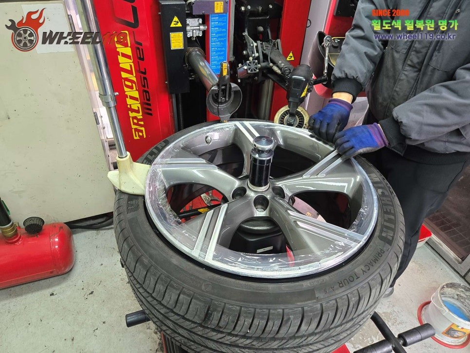 제네시스 GV80 휠 복원 22인치 다이아컷팅 / 서울 강남