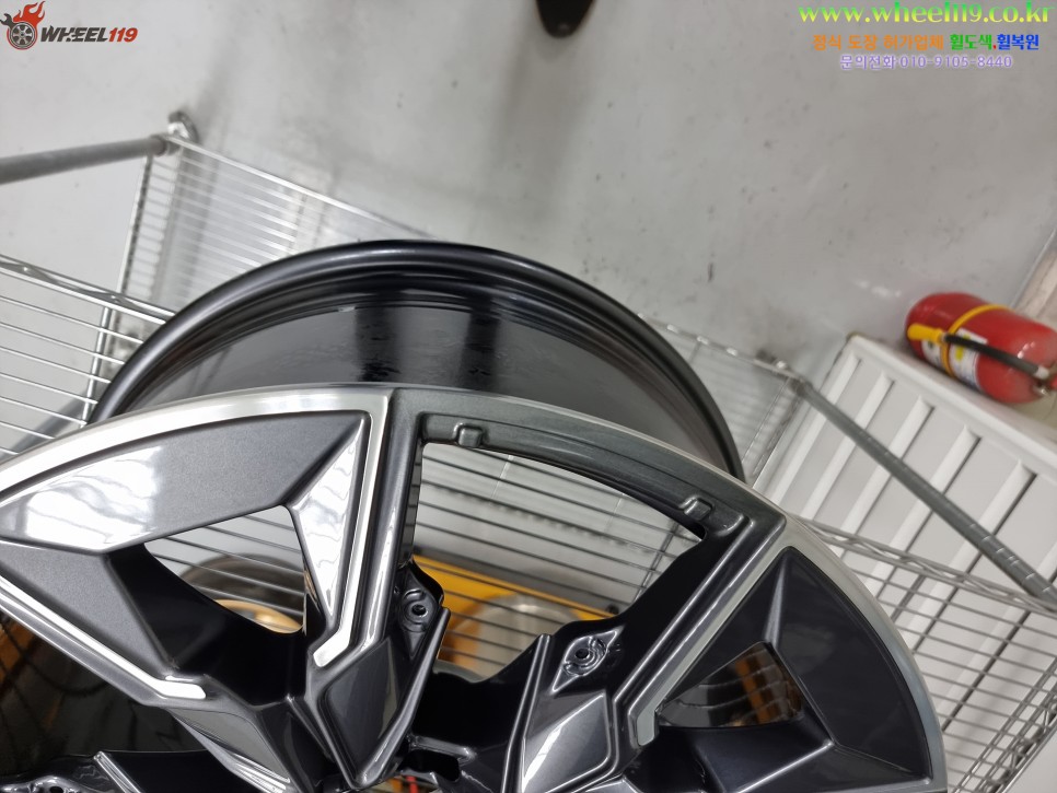BMW 7 휠복원  성내동 휠도색 휠119 / 강남 송파 서초 판교 분당