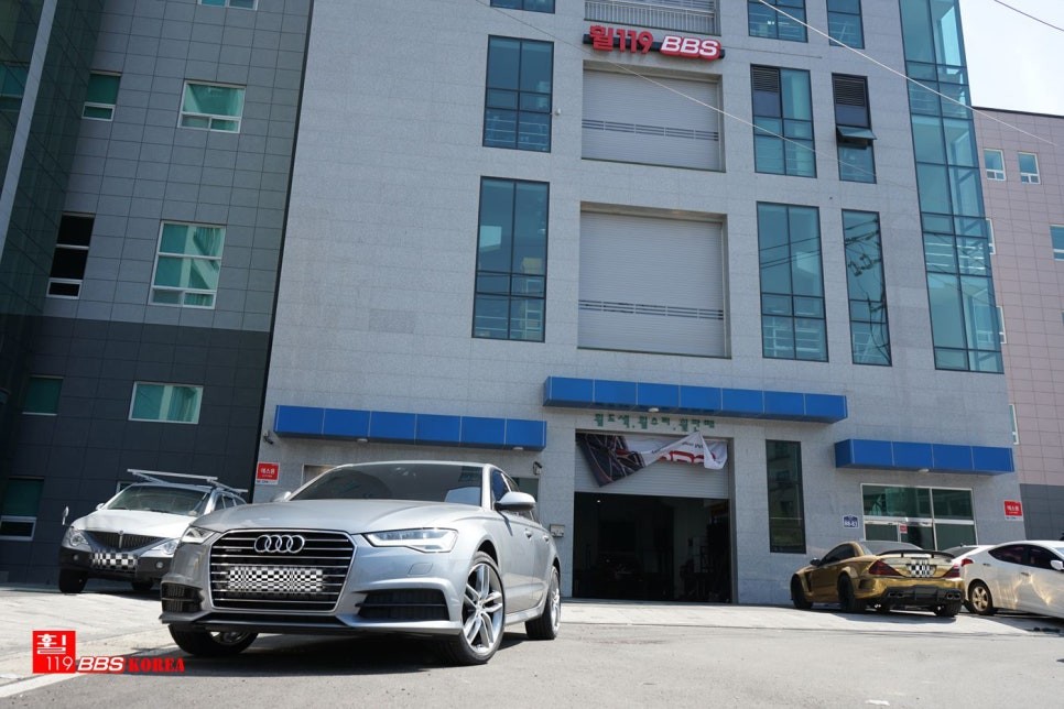 아우디  A6 19인치휠 BBS휠 SX 다이아컷팅 장착 휠119 / 서울 강남