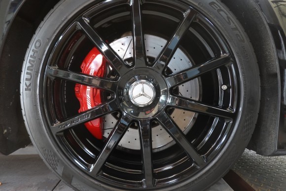벤츠 S63 AMG 쿠페 블랙유광 휠도색 / 레드 컬러 캘리퍼 도색!