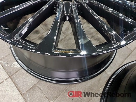 BMW X7 순정 22인치 블랙유광 분체도장 휠도색 작업후기!!