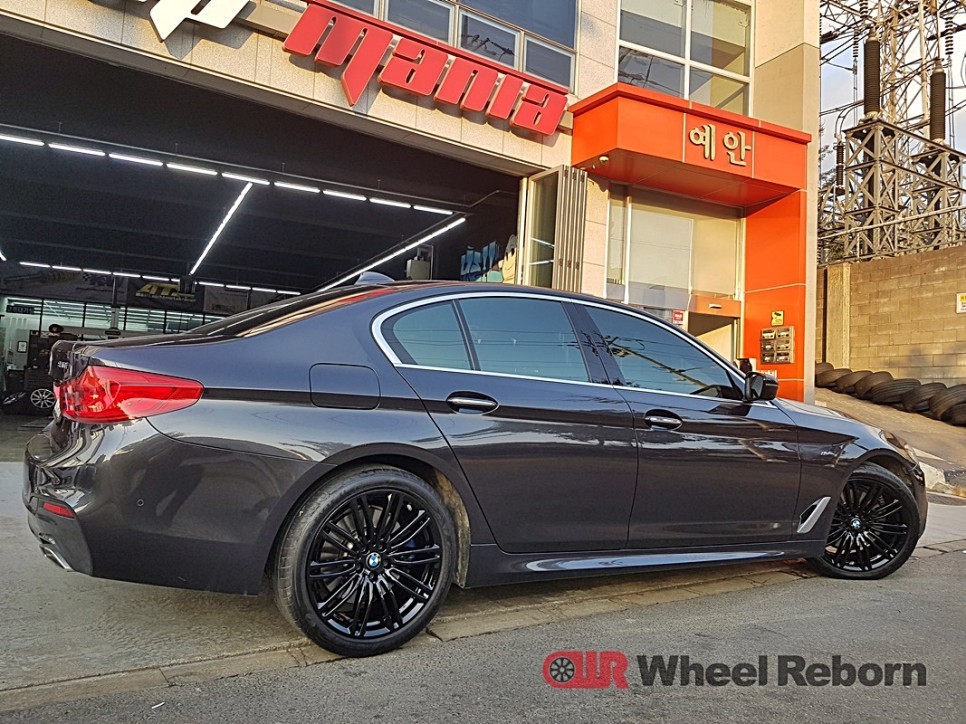 BMW G30 530i 순정 19인치 블랙유광 분체도장 휠도색 작업후기!!