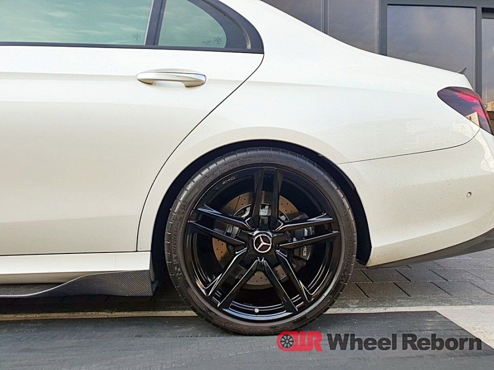 벤츠 E63 AMG 순정 20인치 블랙유광 분체도장 휠도색 작업후기!!