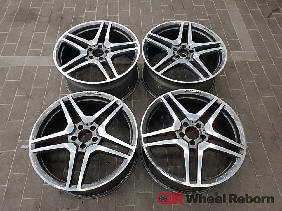 경기남부 / 벤츠 CL63 AMG 순정 20인치 블랙유광 분체도장 휠도색 작업후기!! / 하남시 감북동 / 하남.광주