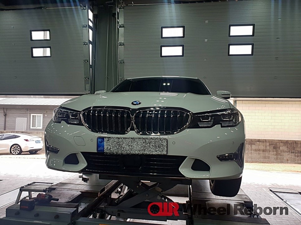 BMW 330e 유압식 굴절 휠수리 작업후기!! / 하남시 감북동