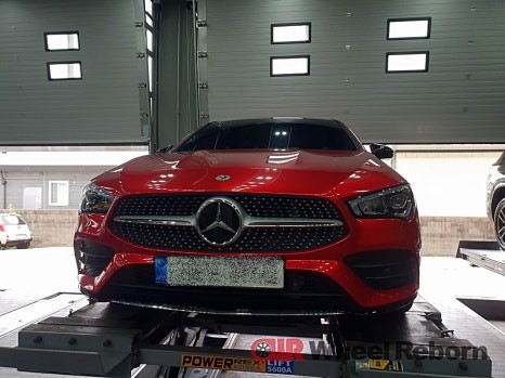 경기남부 / 벤츠 CLA250 순정 18인치 다이아커팅 분체도장 휠복원 작업후기!! / 하남시 감북동 / 하남.광주