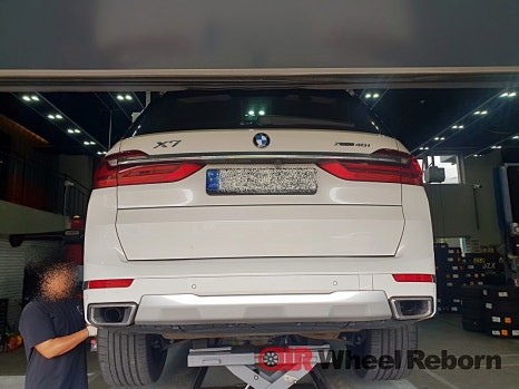 BMW X7 순정 22인치 블랙유광 분체도장 휠도색 작업후기!!