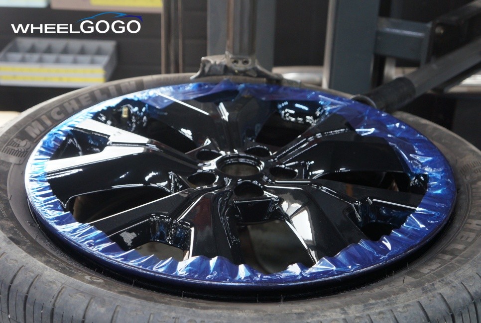 현대 팰리세이드 검정유광 휠도색&분체도장