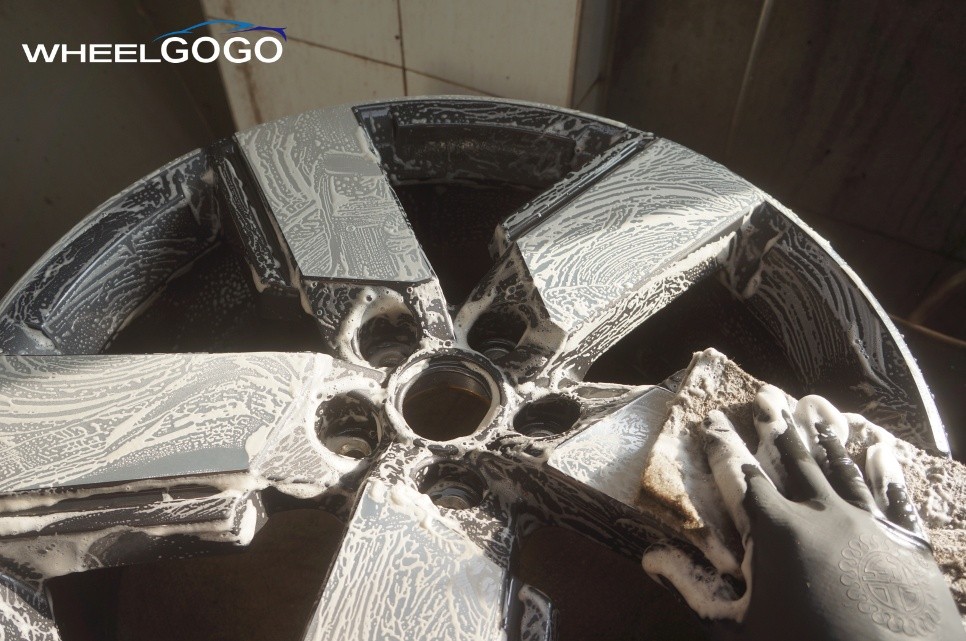 현대 산타페 BLACK 휠도색&분체도장