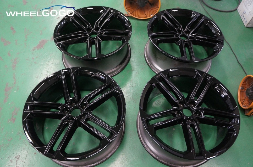 아우디 S8 BLACK 휠도색(분체도장)
