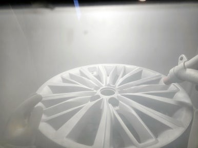 [울산휠랜드]  현대 제네시스  G80 녹용휠  슈퍼하이그로시                             아크릴 클리어 블랙유광분체 휠복원 / 울산 울주