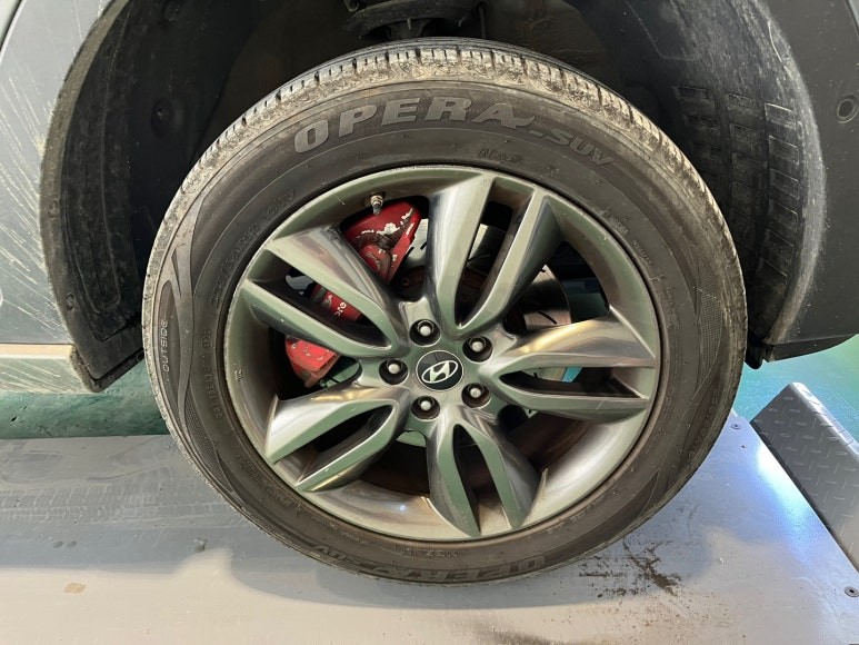 ☆울산 휠랜드 ☆현대 싼타페DM 휠복원 휠도색 작업 / 울산 울주