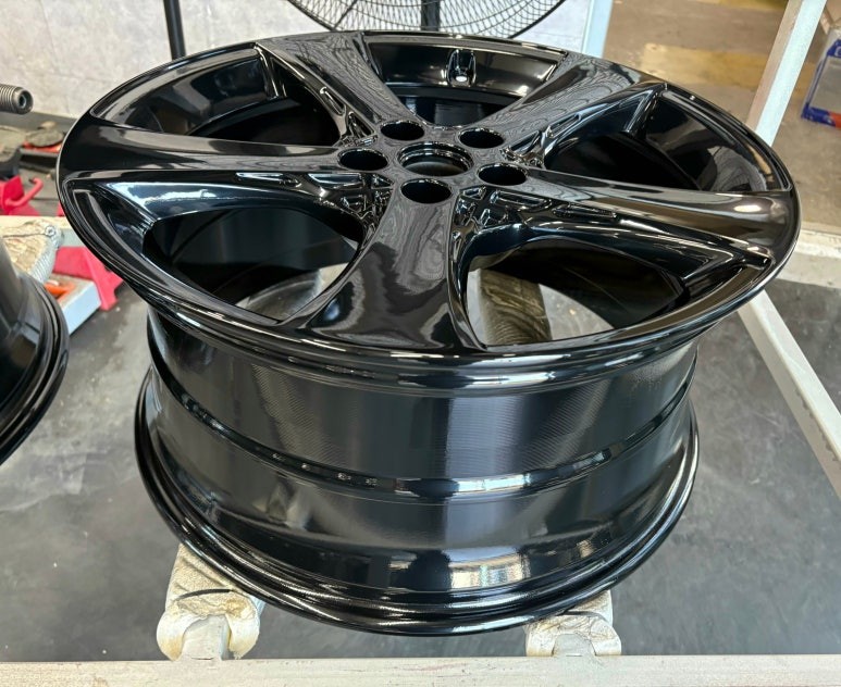 [울산휠랜드] 현대 제네시스 GV80→ 블랙파우더분체 · 크롬쉐도우 아크릴 클리어코팅 / 울산 울주