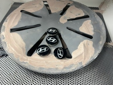 [현대 신형 팰리세이드 LX3 21인치 순정휠 검정반무광 매트블랙 휠도색 경기광주 휠도색 휠복원 휠교체 타이어] 분당 성남 용인 수원 하남 / 경기광주 문형동