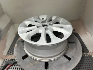 [쉐보레 스파크 순정 15인치 메탈릭실버 휠 휠복원 경기광주 휠복원 휠도색 휠교체 타이어] 분당 용인 성남 하남 수원 / 경기광주 문형동