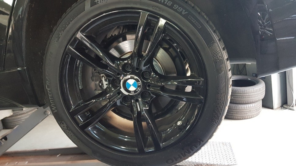 안산휠도장 BMW 3 시리즈 18인치 기존 도장 복원하기 / 화성시 팔탄면