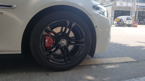 bmw 530d 순정휠도색 블랙유광도색(수원휠도색/ 수원휠수리/ 수원휠복원) / 수원 탑동