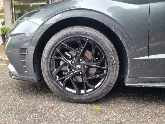 수원휠도색 소나타 dn8 17인치 블랙 / 수원 탑동