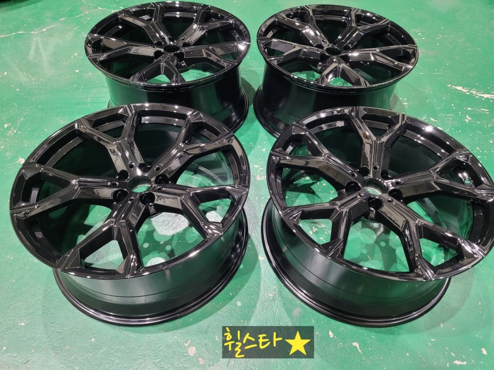 [블랙하이그로시][부산 휠복원][부산 휠수리]BMW X6 G06 21인치 741M 블랙하이그로시 시공[부산휠수리 부산휠복원 부산휠도색비용]_wheelstar
