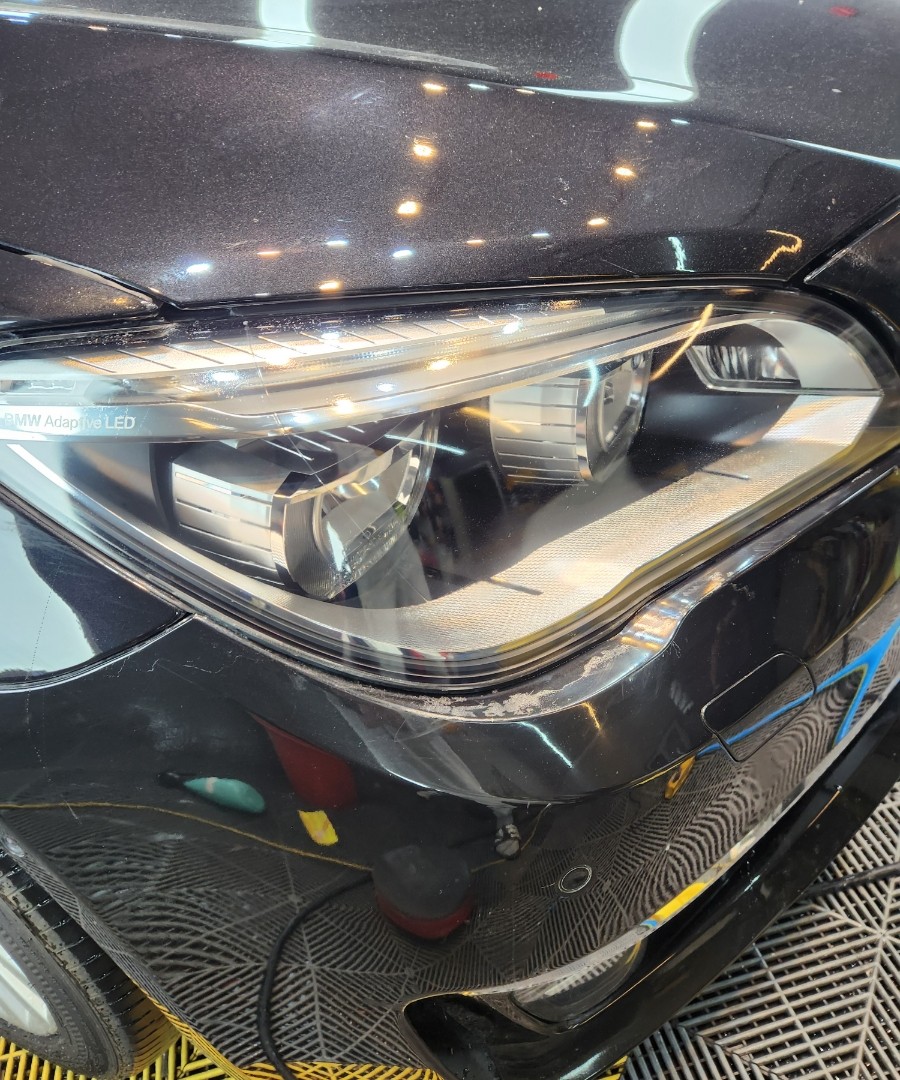 대구.경북 / 대구 bmw 헤드라이트 기스복원 국산 훈증 헤드라이트 복원으로 깔끔하게 복원 완료 / 대구 동구 / 대구