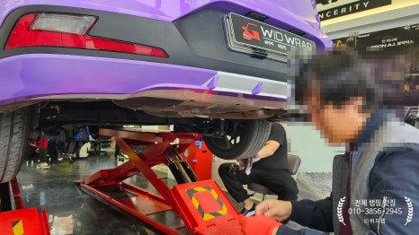 어썸 퍼플 새로운 아반떼 차량 등장(아반떼 AD 전체랩핑, 타이니봇 스페이스 캔디 퍼플)부산 경남 용원 진해 신항 랩핑 맛집 위드랩 / 부산 강서구, 김해, 창원