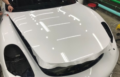 스타일게러지 [ 포르쉐 박스터 ] 에이버리 유광 화이트 전체 랩핑 / 서울 양천, 구로, 강서, 영등포, 부천