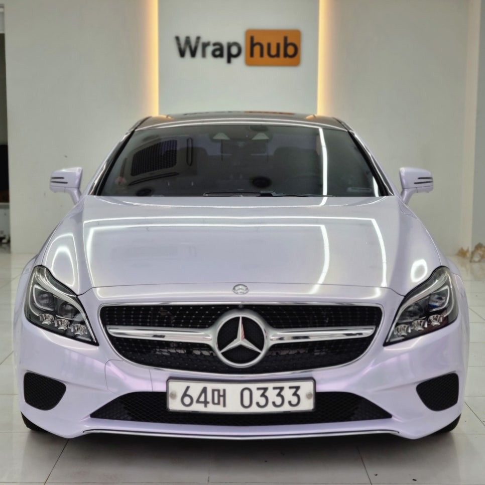 벤츠 CLS 250d 중고차 출고 후 선택한 '글리터 스타 핑크' 전체 랩핑 / 고양,일산,김포