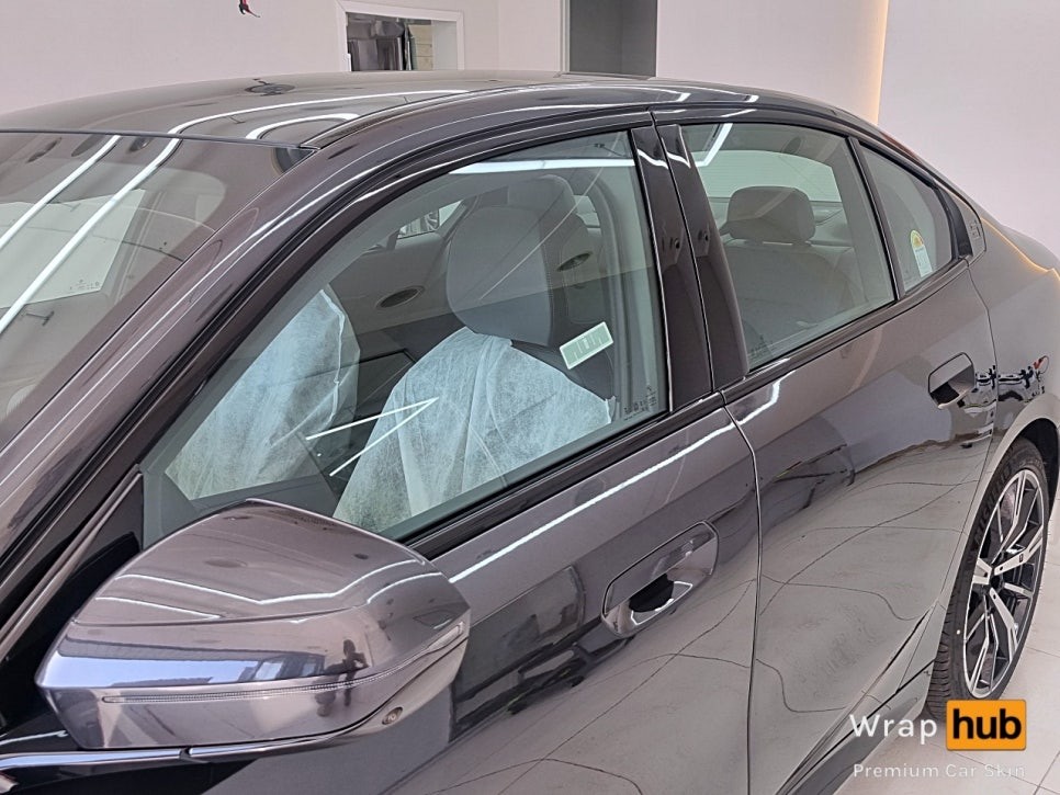 BMW 520i 프론트 그릴 '블랙 랩핑' / 크롬지우기 - 랩허브 / 일산 랩핑 전문, 파주, 고양 랩핑PPF / 고양,일산,김포