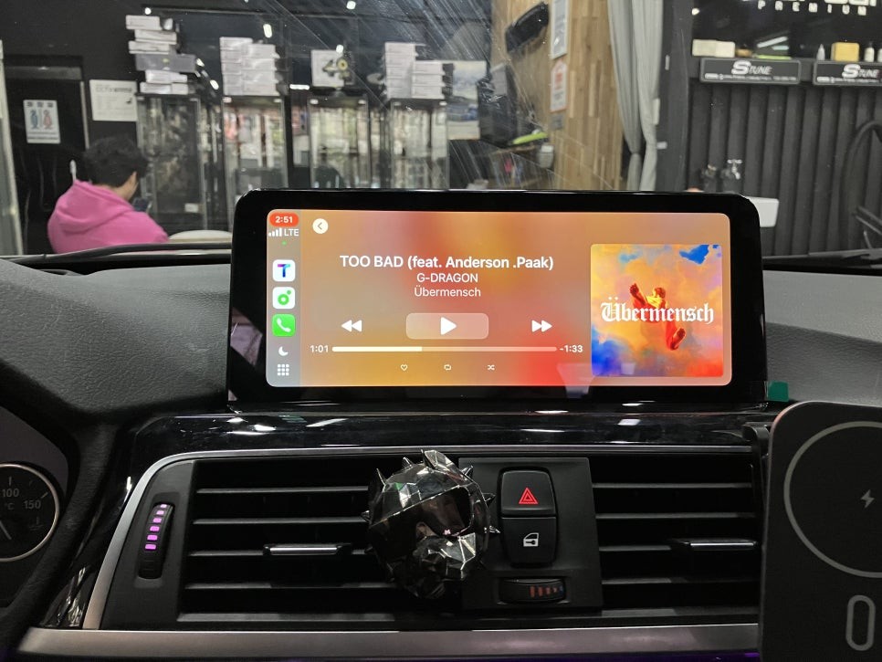 수원 에스튠 - BMW F30 NBT __ 리눅스 터치모니터(안드로이드오토, 애플카플레이)