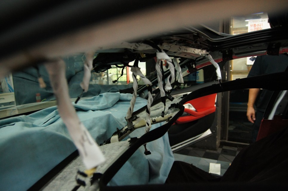 BMW 840i 천장방음(썬루프 잡소리, 천장잡소리) / 수원, 광교, 동탄