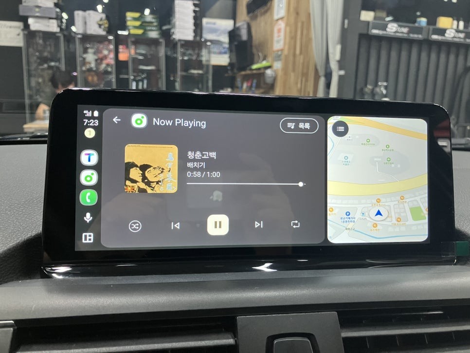 수원 에스튠 - BMW F20 __ 리눅스 터치모니터 ( 안드로이드오토,애플카플레이) / 경기 수원 영통