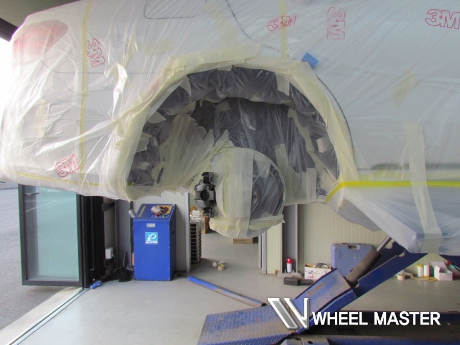 벤츠 e220 브라부스 휠도색 고스트크롬 캘리퍼 도색 작업 / 파주,일산