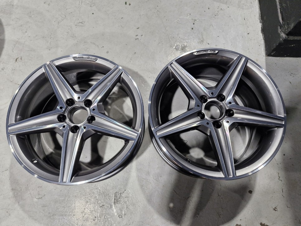 AMG 휠복원/벤츠 C220D쿠페 AMG별휠 다이아컷팅 휠복원/파주휠복원 / 파주,일산