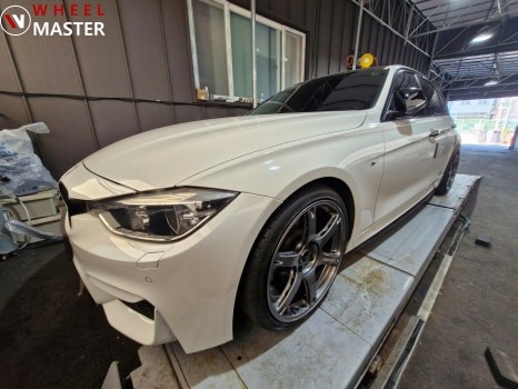 BMW 320I  볼크RAYS TE037 6061 단조휠 열변형없는굴절수리 / 파주,일산