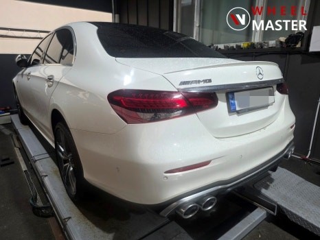벤츠 E53AMG 포트홀 밟고 휠굴절 열변형없는 휠굴절수리 / 파주,일산