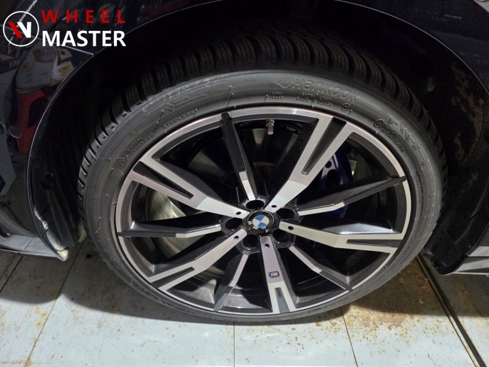 [파주휠복원]BMW 530I 938M 포트홀로 인한 휠변형 휠굴절수리 / 파주,일산