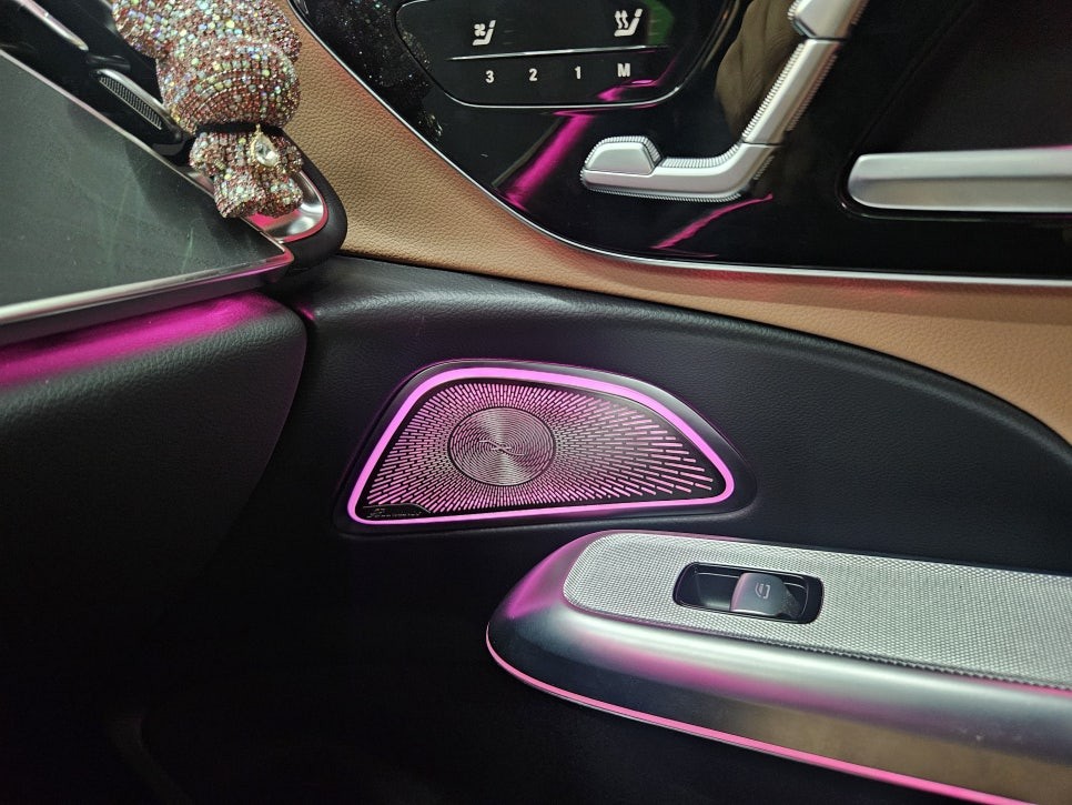 벤츠 E클래스 W214 슈퍼스크린 스타일 보조석모니터 + 미드레인지 엠비언트 + 부메스터 전동트위터 [  울산 아인스아우토 ]