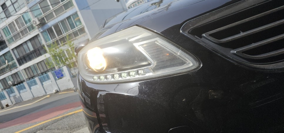 경주 부산 SM5 반사판 교체 수리 변환빔 광도 미달 부족 불합격 문제 해결 / 부산,김해