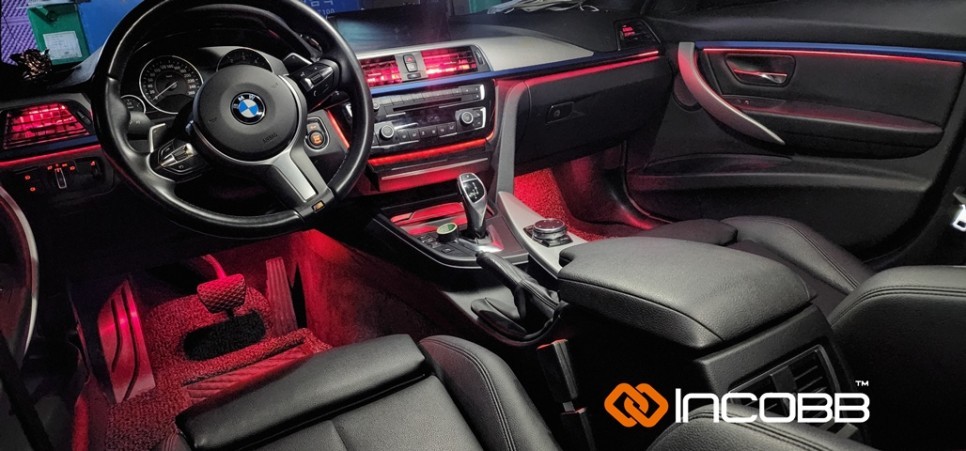 BMW F30 3시리즈 엠비언트 라이트 인코브 제품 시공 / 부산,김해