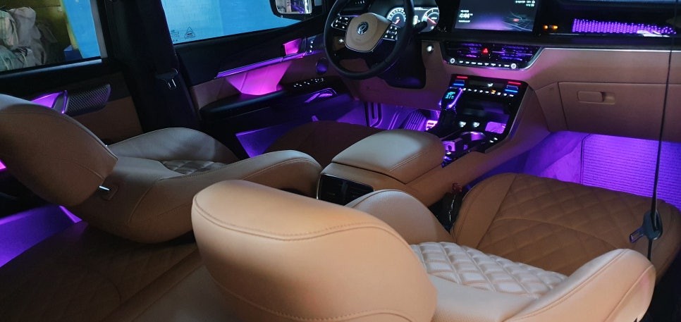 부산 모하비 더 마스터 렌즈 엠비언트 장착 시공 / 인코브 비노출엠비언트 무드등 풋등 울산 / 부산,김해