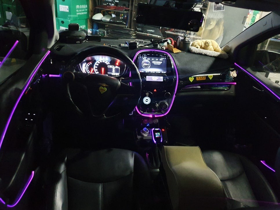 더 넥스트 스파크 LED 엠비언트 라이트 / 디지털 기어봉 튜닝 / 부산,김해