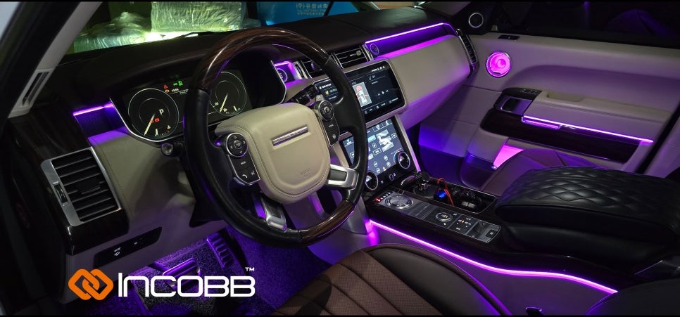 부산 레인지로버 보그 엠비언트 라이트 인코브와 세련된 실내를 완성하세요 / 부산,김해