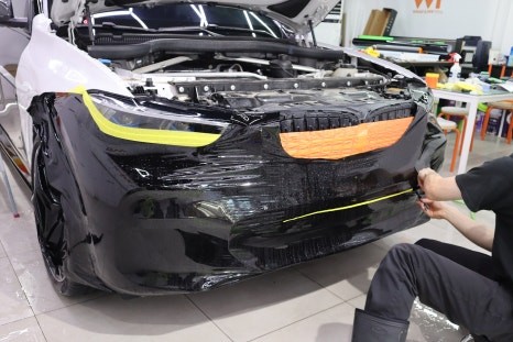 BMW X5 랩핑 대신 이제는 컬러PPF 화이트에서 올블랙! / 광진구 중곡동