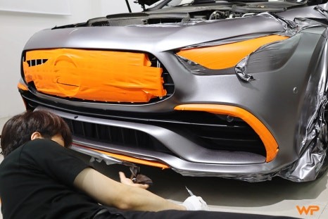 벤츠 GT43 AMG 랩핑제거 및 전체랩핑 재시공 장안동