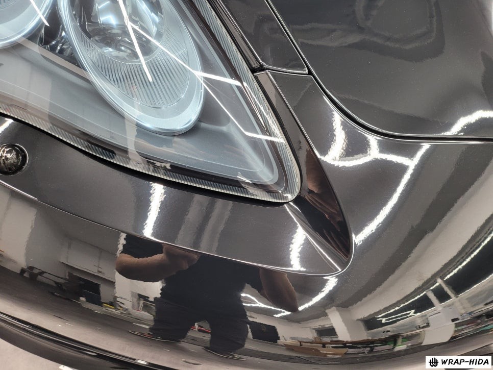 수원용인랩핑 포르쉐 파나메라 전체랩핑, 도색보다 광도좋은 고광택 전체랩핑, 리페어블랙 전체시공 / 용인 기흥구 청덕동